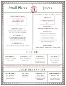 Ida Claire Breakfast Menu 2-8 - Fine Southern Cuisine - Ida Claire