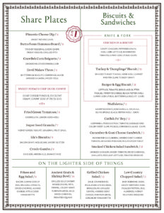 Ida Claire Brunch Menu 9-26 - Fine Southern Cuisine - Ida Claire